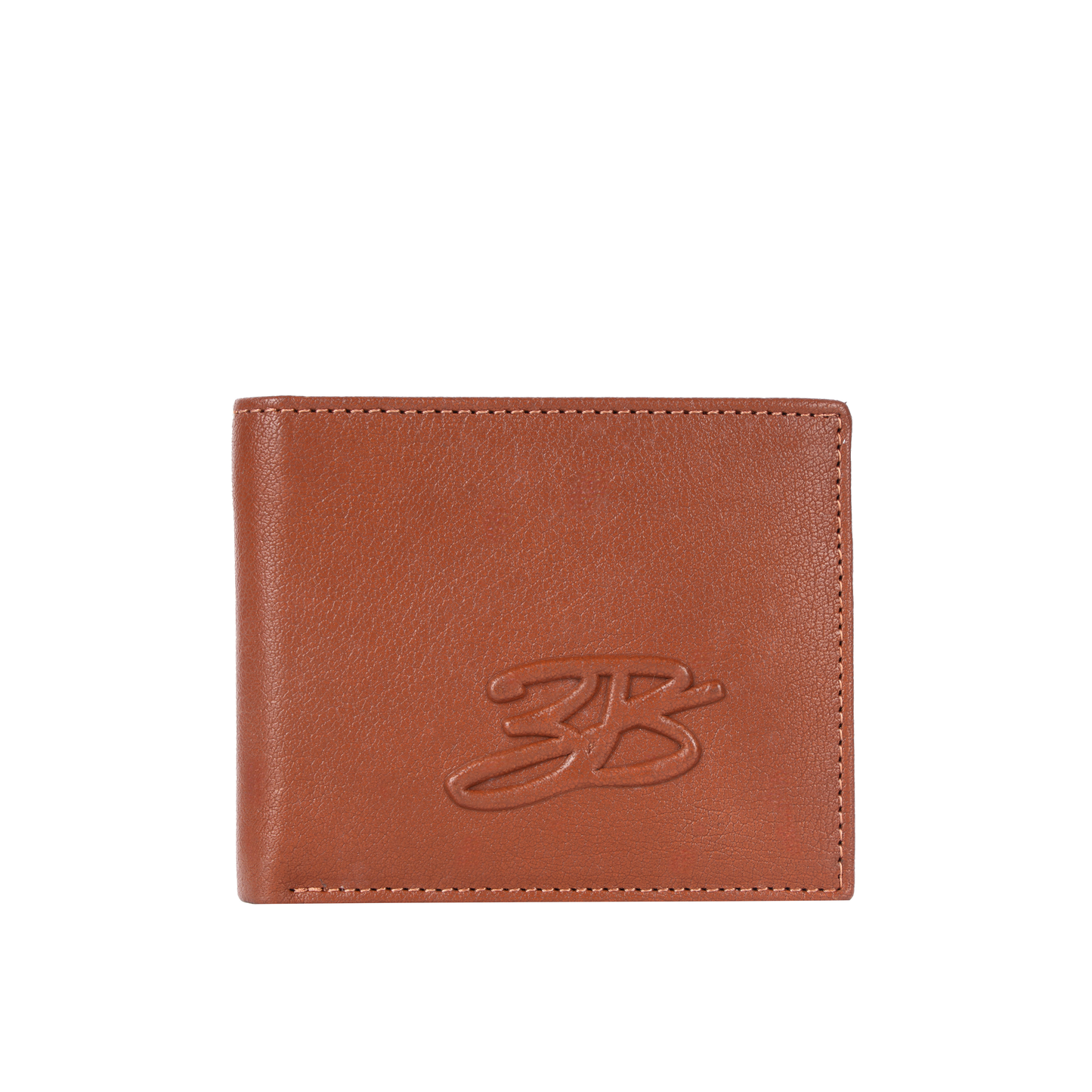 Fawn wallet front view with 3B logo