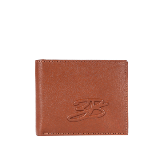 Fawn wallet front view with 3B logo