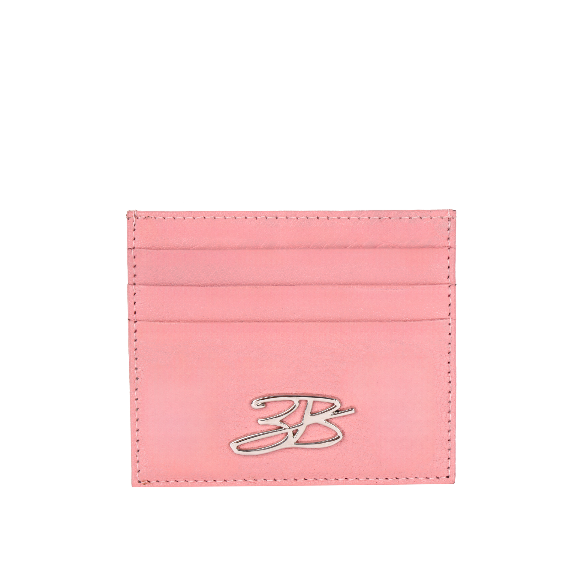 Ballet Silver leather cardholder 3B logo