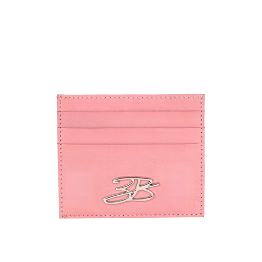 Ballet Silver leather cardholder 3B logo