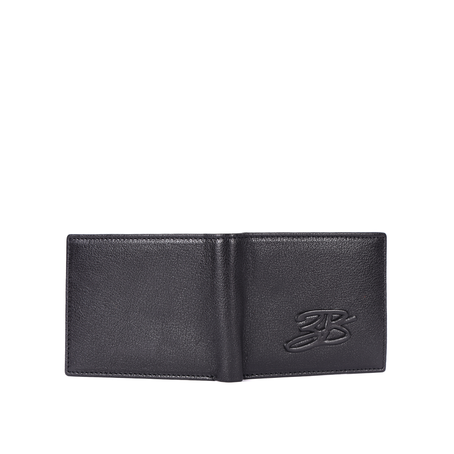 Pistol open mens black wallet